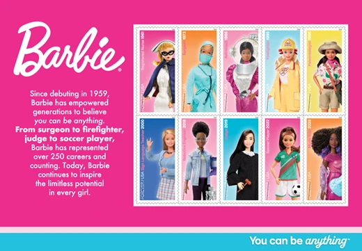 Barbie To Be Celebrated With New Stamps