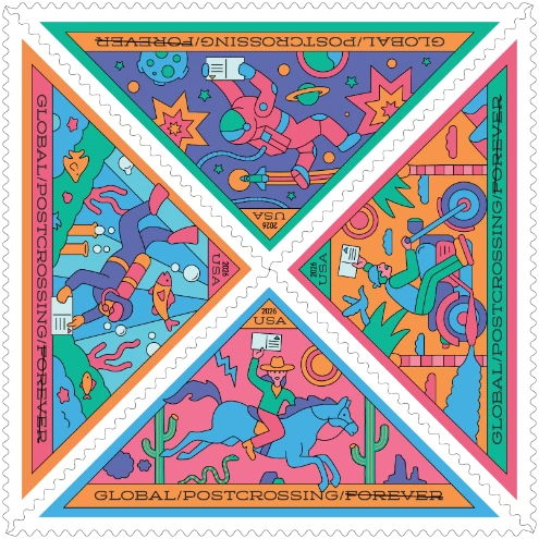 USPS issues Postcrossing stamps