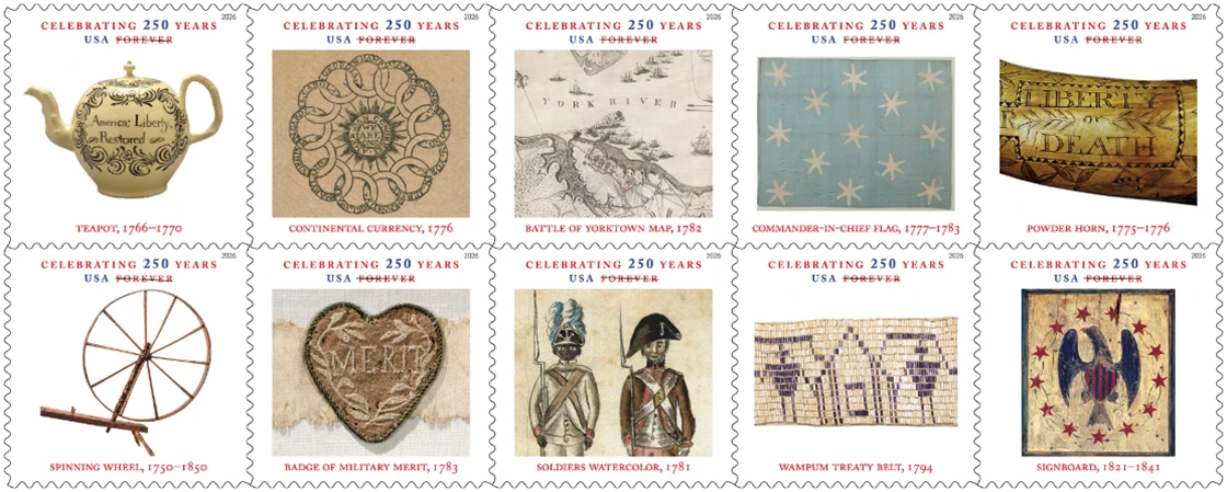 USPS celebrates Revolutionary War-era objects