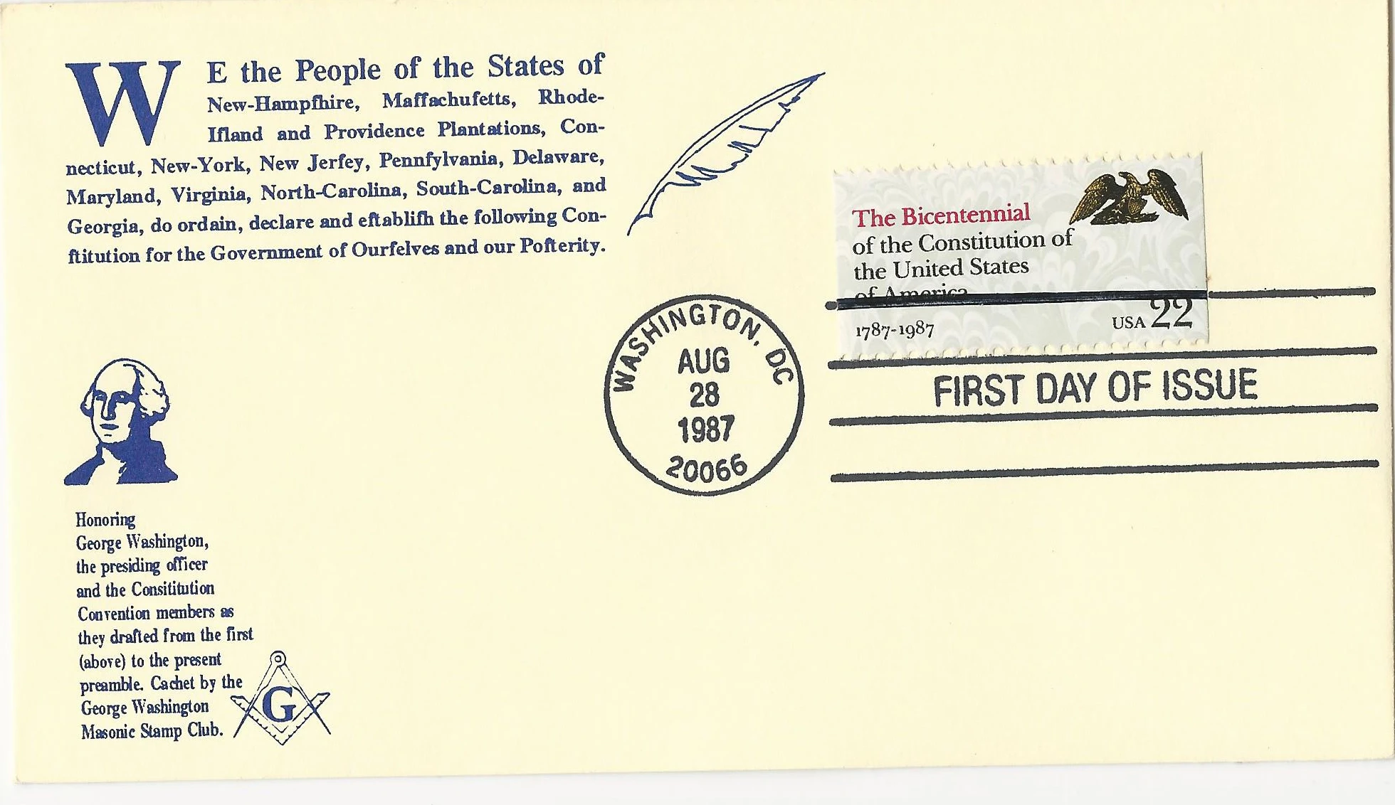 Scott #2355 – FDC — G-87-012