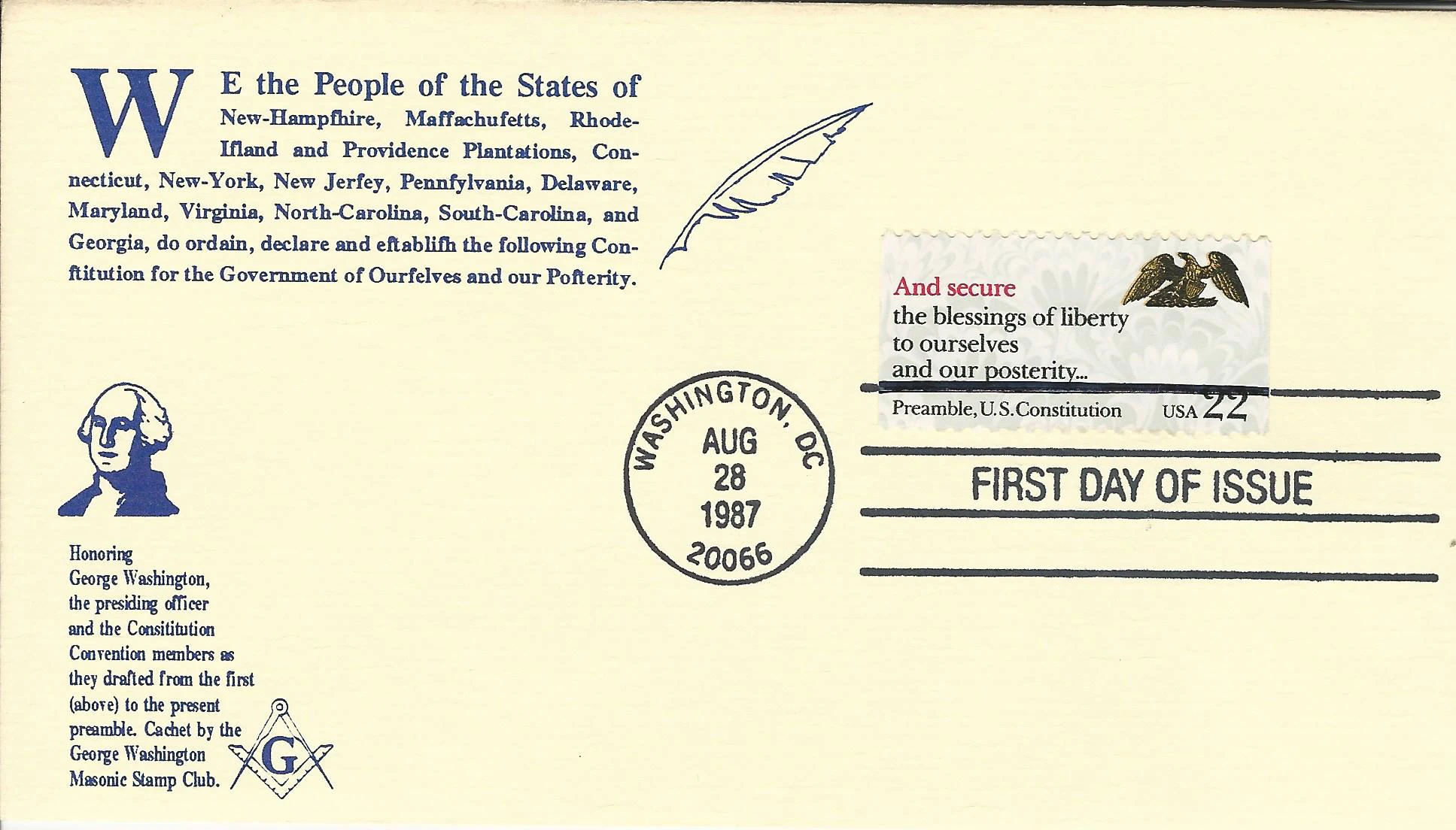 Scott #2358 – FDC — G-87-015