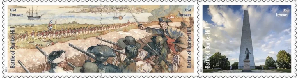 Forever stamps cachet cover, Battle of Bunker Hill