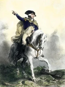 General George Washington In Battle On Horseback Revolutionary War U L Q1j4fgy0