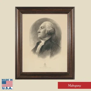 Gw Portrait Framed Print Mahogany