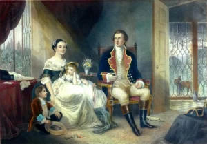 Large Martha And George At Home