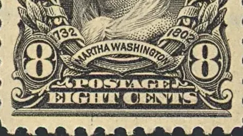 Martha Washington Scott #306 detail