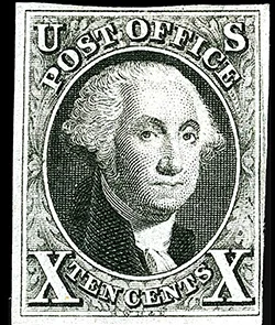 Scott# 2 1947 10cent George Washington