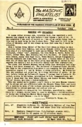 The Masonic Philatelist (Vol 01, No 06) cover