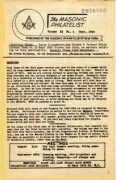The Masonic Philatelist (Vol 02, No 04) cover