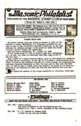 The Masonic Philatelist (Vol 03, No 06) cover