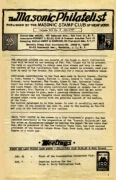 The Masonic Philatelist (Vol 03, No 08) cover