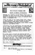 The Masonic Philatelist (Vol 05, No 05) cover