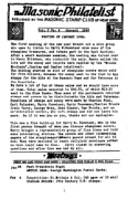 The Masonic Philatelist (Vol 05, No 06) cover