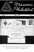 The Masonic Philatelist (Vol 08, No 09) cover