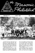 The Masonic Philatelist (Vol 10, No 11) cover