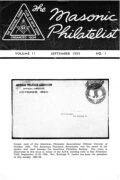 The Masonic Philatelist (Vol 11, No 01) cover