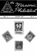 The Masonic Philatelist (Vol 11, No 05) cover