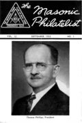 The Masonic Philatelist (Vol 12, No 01) cover