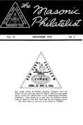 The Masonic Philatelist (Vol 12, No 03) cover