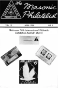 The Masonic Philatelist (Vol 12, No 08) cover
