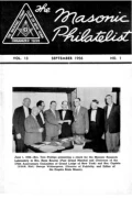 The Masonic Philatelist (Vol 13, No 01) cover