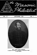The Masonic Philatelist (Vol 15, No 01) cover