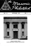 The Masonic Philatelist (Vol 16, No 01) cover