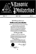 The Masonic Philatelist (Vol 17, No 09) cover