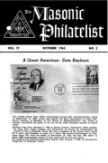 The Masonic Philatelist (Vol 19, No 02) cover