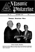 The Masonic Philatelist (Vol 27, No 01) cover