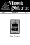 The Masonic Philatelist (Vol 27, No 03) cover