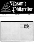 The Masonic Philatelist (Vol 27, No 08) cover
