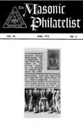 The Masonic Philatelist (Vol 28, No 08) cover