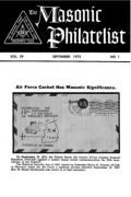 The Masonic Philatelist (Vol 29, No 01) cover