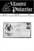 The Masonic Philatelist (Vol 29, No 10) cover