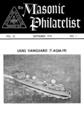 The Masonic Philatelist (Vol 32, No 01) cover