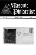 The Masonic Philatelist (Vol 32, No 07) cover