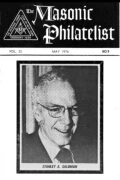 The Masonic Philatelist (Vol 32, No 09) cover