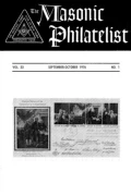 The Masonic Philatelist (Vol 33, No 01) cover