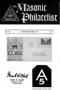 The Masonic Philatelist (Vol 34, No 01) cover