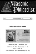 The Masonic Philatelist (Vol 34, No 02) cover