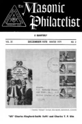 The Masonic Philatelist (Vol 35, No 02) cover