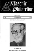 The Masonic Philatelist (Vol 36, No 04) cover
