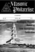 The Masonic Philatelist (Vol 38, No 01) cover