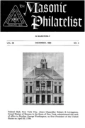 The Masonic Philatelist (Vol 39, No 04) cover