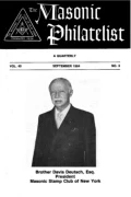 The Masonic Philatelist (Vol 40, No 03) cover