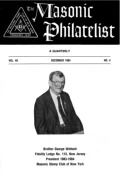 The Masonic Philatelist (Vol 40, No 04) cover