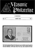 The Masonic Philatelist (Vol 41, No 01) cover