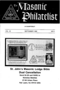 The Masonic Philatelist (Vol 45, No 03) cover