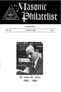 The Masonic Philatelist (Vol 46, No 01) cover